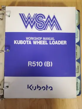 R510 KUBOTA Wheel Loader Workshop Repair Service Manual