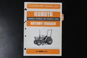 RCB60-IA KUBOTA Rotary Mower Illustrated Manual