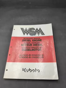 V4300-B KUBOTA Wsm Workshop Manual
