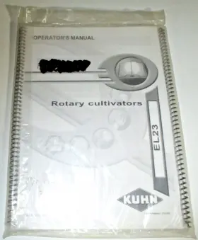 EL-23 KUHN Rotary Cultivator Operators Owners Manual