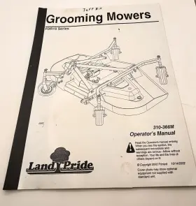 FDR16 LAND PRIDE Mowers Operators Manual