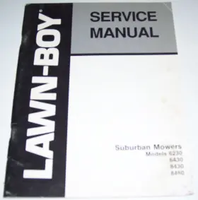8480 LAWN-BOY Suburban Mowers Service Manual