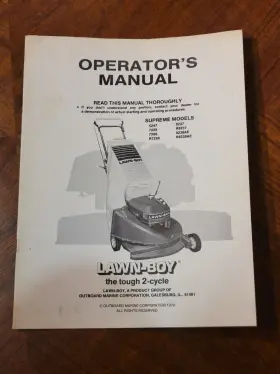 610444 LAWNBOY Lawn Boy Omc Walk Mower Owners Manual