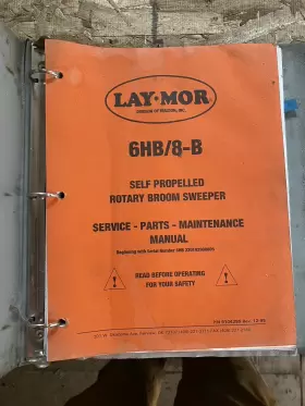 9104285 LAYMOR Lay Mor Propelled Rotary Broom Sweeper Service