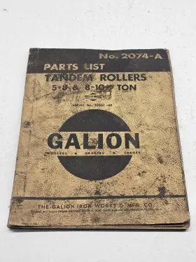 2074-A LE GALION Tandem Rollers Manual