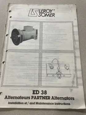 ED38 LEROY Somer Alternators Manual