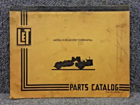 PC-323 LETOURNEAU Roadster Tournapull Scraper Catalog Book