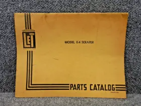 PC-352 LETOURNEAU Scraper Catalog Book Manual