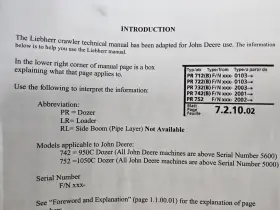 1050C LIEBHERR Deere Dozers Technical Manual #2