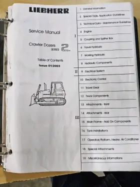1050C LIEBHERR Deere Dozers Technical Manual
