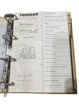 PR742 LIEBHERR Service Manual Volume Litronic Crawler Dozers #2