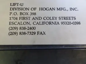 LU0-45-03 LIFT-U Step Service Operator Catalog Manual #2