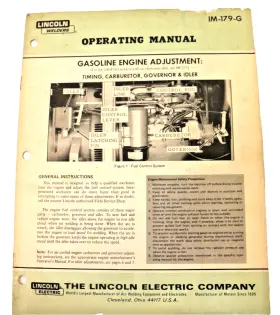 IM-179-G LINCOLN Welders Operating Manual April