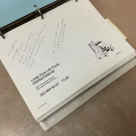 B268A LINDE Baker Manual Book Catalog Forklift