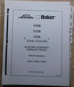 C2659 LINDE Baker Electric Forklift Service Manual