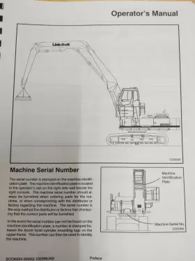 6000Q LINK-BELT Excavator Operators Manual Book #3