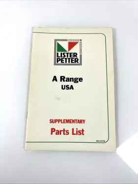 000-04709 LISTER Petter Catalog Manual Book Diesel Engine