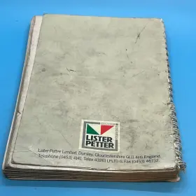 027-08081 LISTER PETTER Ts Operation Manual Diesel Engine #2