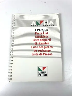 027-08094 LISTER PETTER Lpa Engine Manual Book Catalog