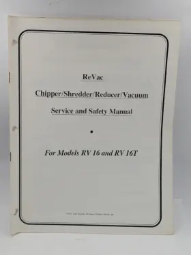 702300 LITTLE WONDER Revac Service Manual Rv Chipper Vac