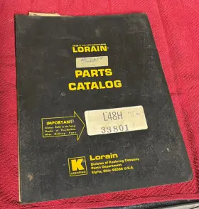 L48H LORAIN Excavator Catalog Manual