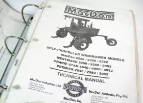 46898 MACDON Propelled Windrower Technical Service Manual