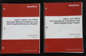 A40-D MACDON Mower Conditioner Service Operators Manual Set
