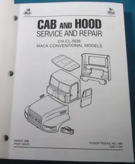 17-601 MACK Cl Semi Tractor Hood Service Repair Manual #2