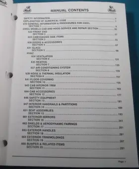 17-601 MACK Cl Semi Tractor Hood Service Repair Manual #3