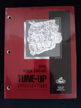 5-317 MACK Engine Tune Up Specs Service Repair Workshop