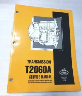 T2060A MACK Transmission Service Manual