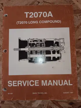 T2070A MACK Compound Transmission Repair Service Manual