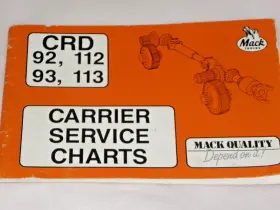 13-501 MACK TRUCKS Carrier Service Charts Manual