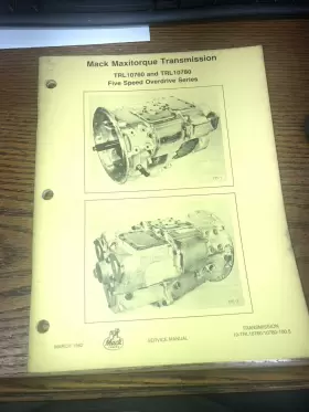 TRL10780 MACK TRUCKS Maxitorque Transmission Service Manual
