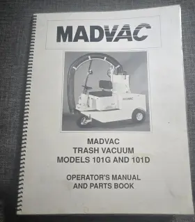 9481 MADVAC Trash Vacuum Operators Manual Book