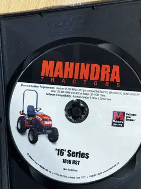 1816HST MAHINDRA Tractor Service Operators Manual Cd #2