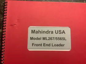 5565L MAHINDRA Front End Loader Manual Operator