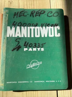4000W-VICON MANITOWOC Manual