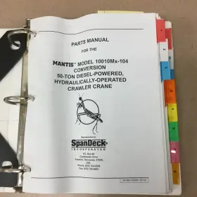 10010MX-104 MANTIS Manual Book Catalog Crawler Crane #2