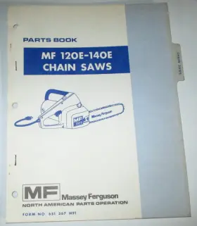 140E MASSEY FERGUSON Mf Chain Saw Catalog Manual Book