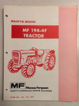651561M91 MASSEY FERGUSON Tractor Book Issued