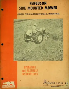 690-192-M1 MASSEY FERGUSON Mower Operating