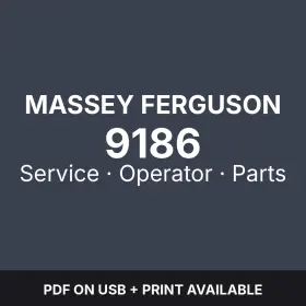 9186 MASSEY FERGUSON Planter Disc Header Service Operator
