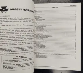 L200 MASSEY FERGUSON Agco Operator Instruction Book #2