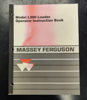 L200 MASSEY FERGUSON Agco Operator Instruction Book