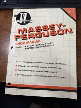 MF-47 MASSEY FERGUSON Tractor Repair Manual Hydro
