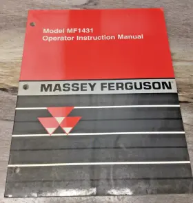 MF1431 MASSEY FERGUSON Operator Instruction Manual