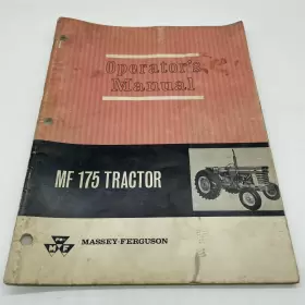 MF175 MASSEY FERGUSON Tractor Operator Manual User