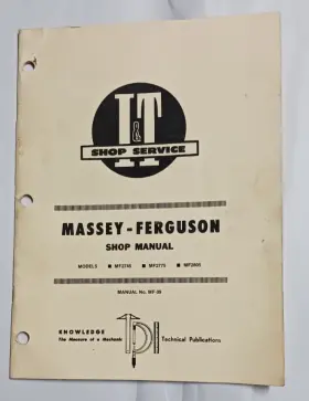MF2805 MASSEY FERGUSON Tractor Manual