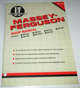 MF390T MASSEY FERGUSON Mf Tractor Service Manual